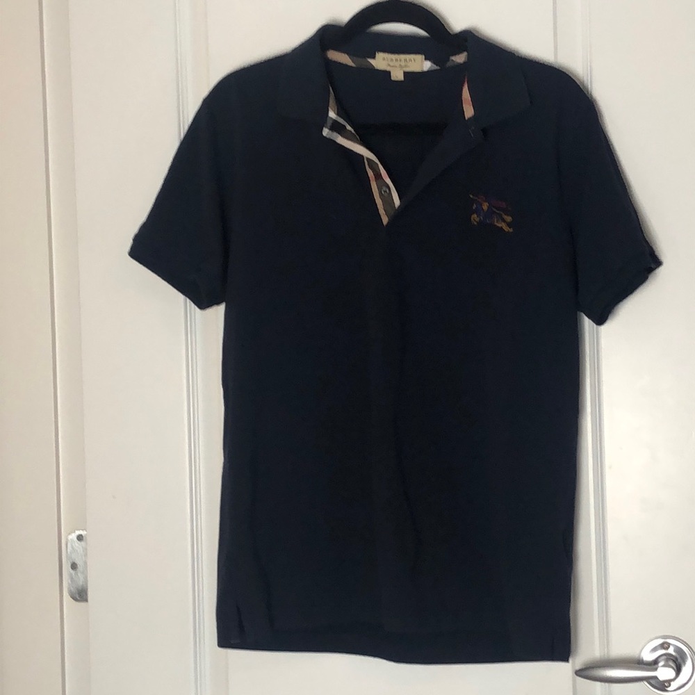 Burberry Navy Polo Shirt